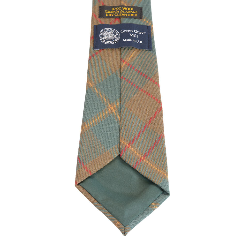 グリーングローブウェーバー タータンチェック ネクタイ ウーステッドウール Cameron Hunting