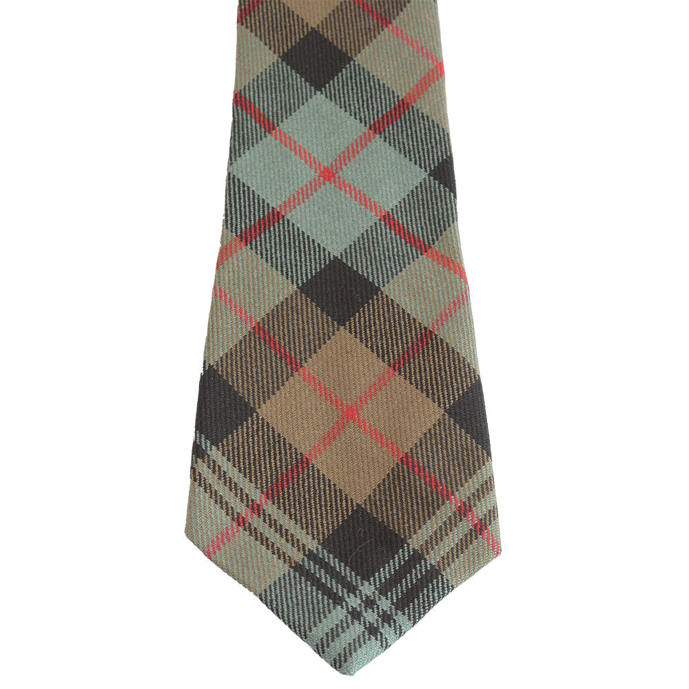 グリーングローブウェーバー タータンチェック ネクタイ ウーステッドウール Muted Murray