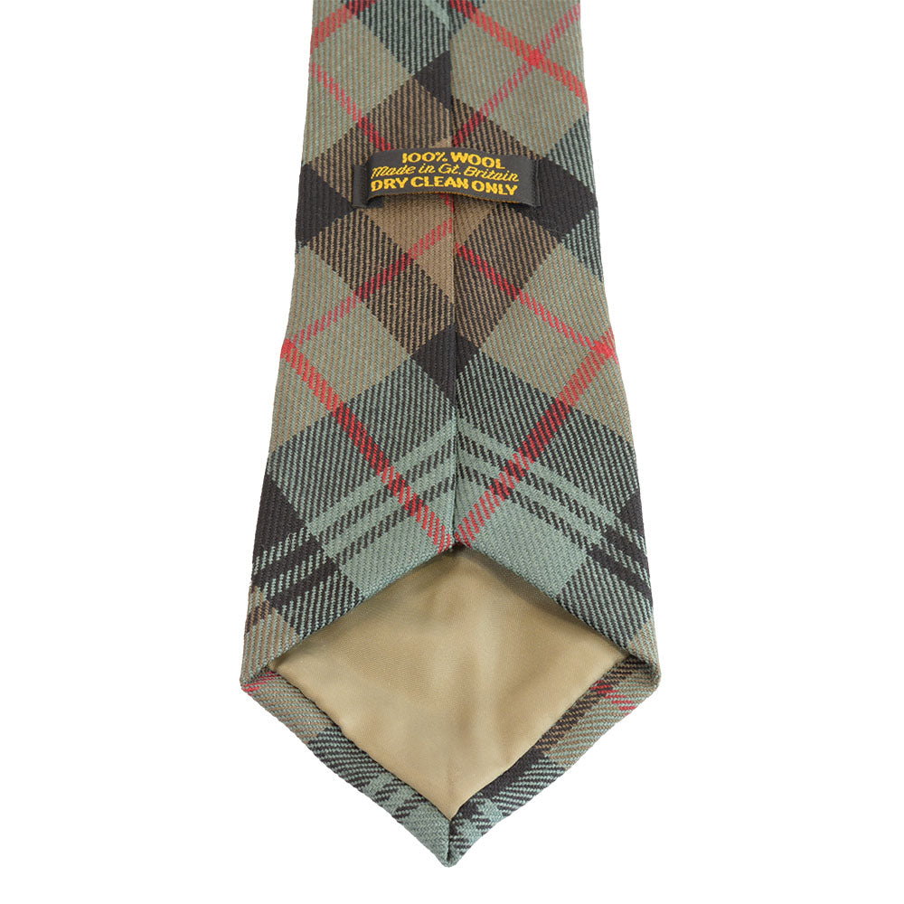 グリーングローブウェーバー タータンチェック ネクタイ ウーステッドウール Muted Murray