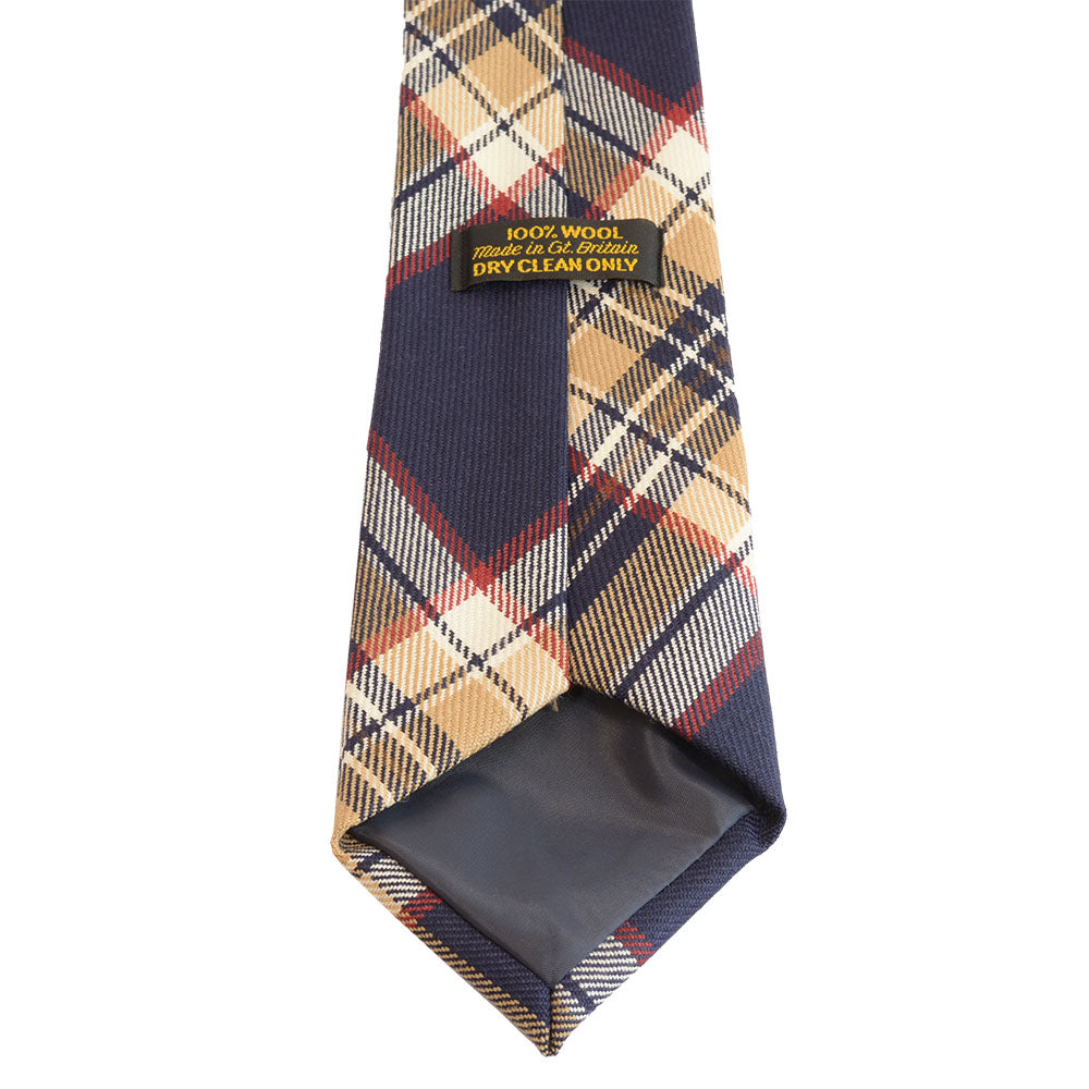 グリーングローブウェーバー タータンチェック ウーステッドウール Navy Stewart