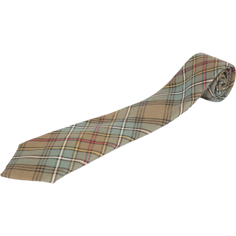 グリーングローブウェーバー タータンチェック ネクタイ ウーステッドウール Cockburn Muted