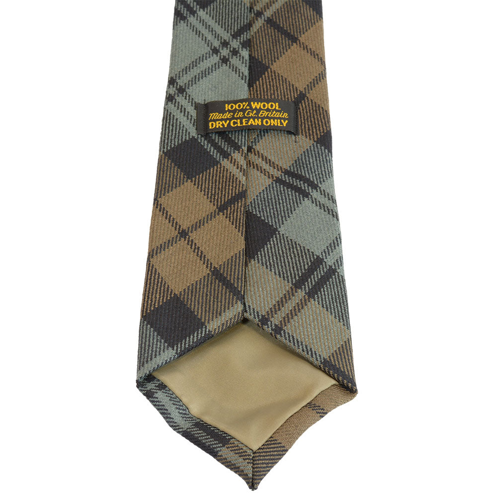 グリーングローブウェーバー タータンチェック ネクタイ ウーステッドウール Cockburn Muted