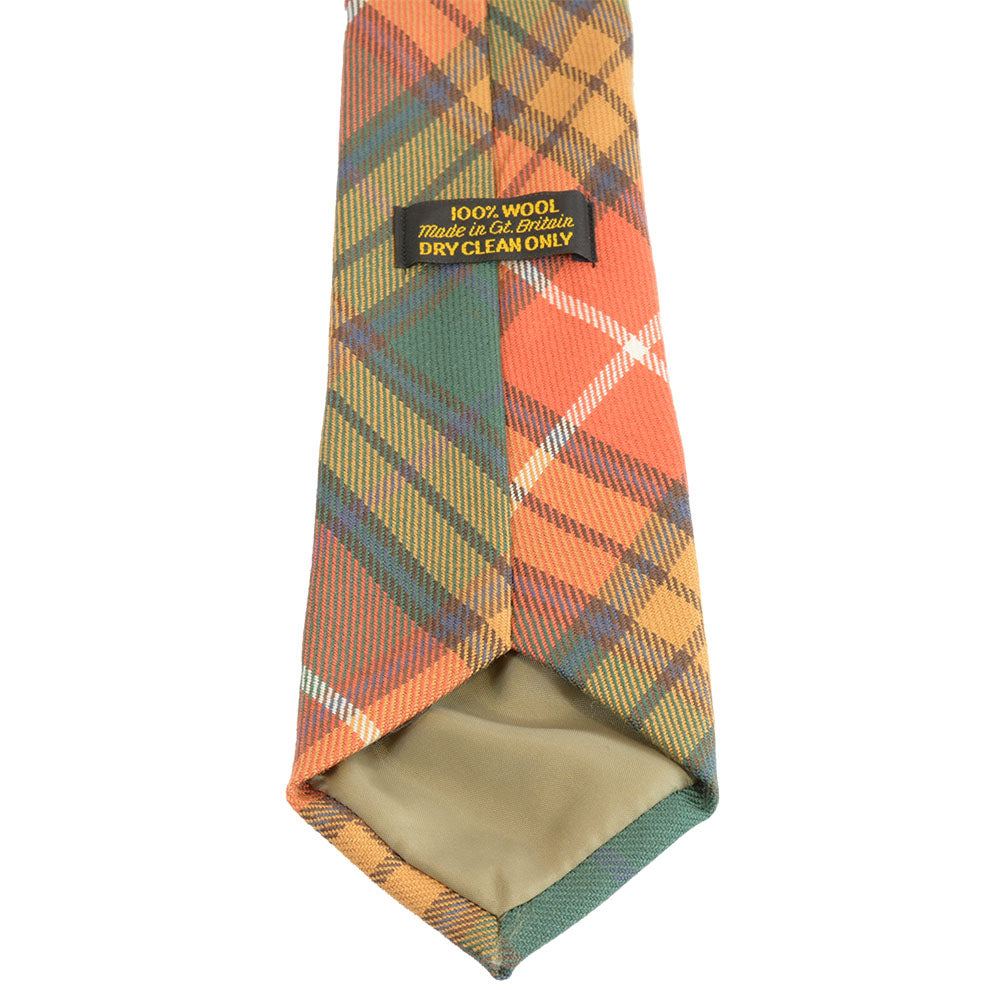 グリーングローブウェーバー タータンチェック ネクタイ ウーステッドウール Buchanan Antique