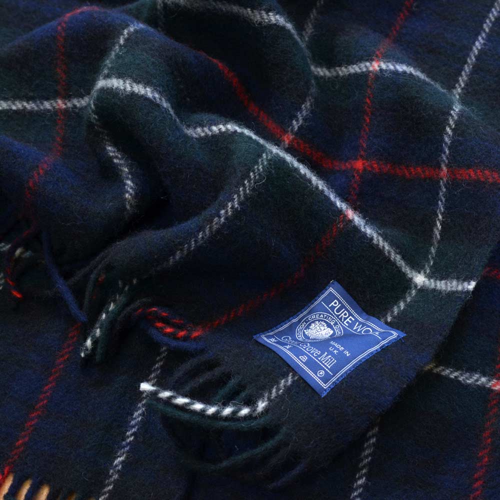 GREEN GROVE ひざ掛け Antique Hunting Stewart