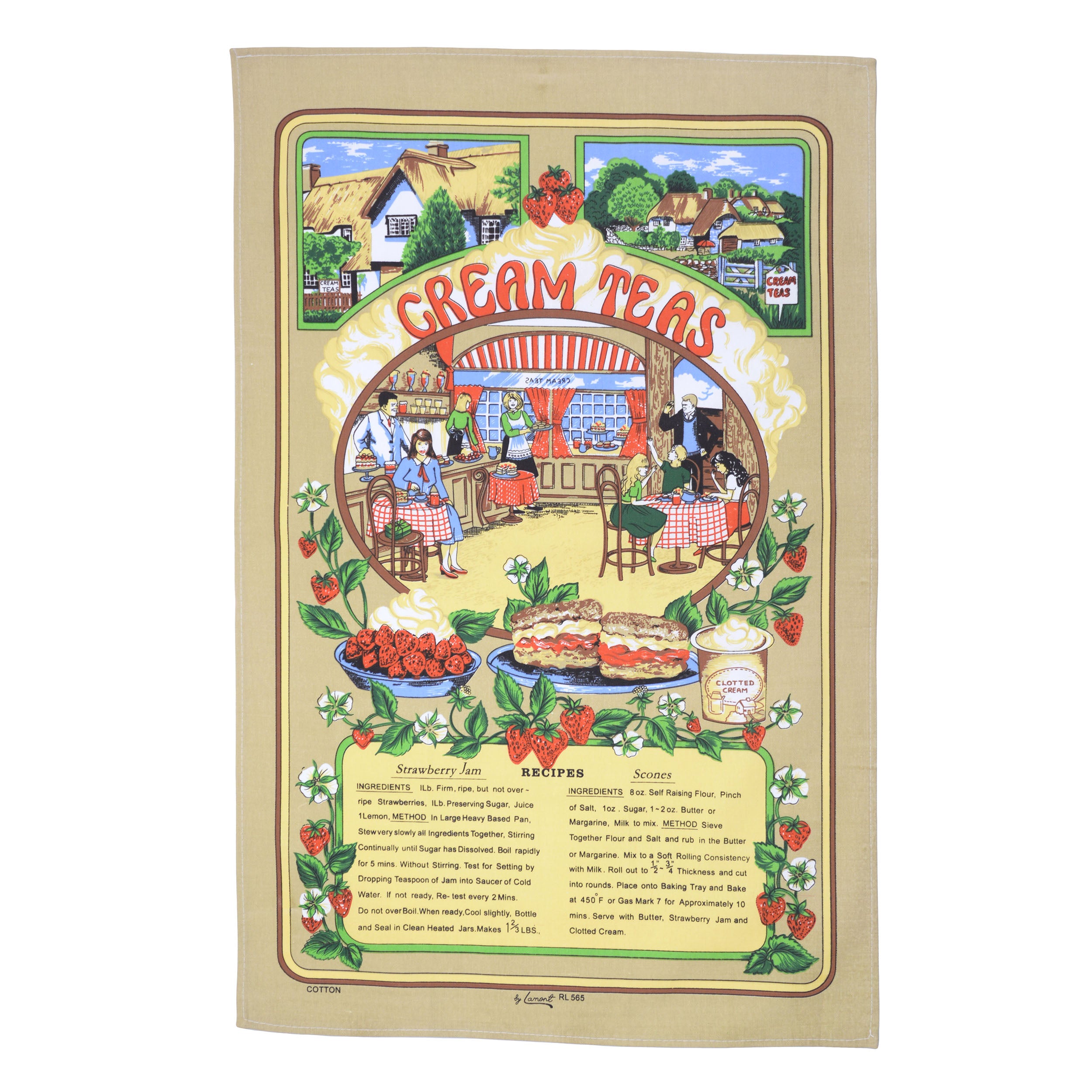 サミュエルラモント ティータオル タペストリー カバーCream Teas