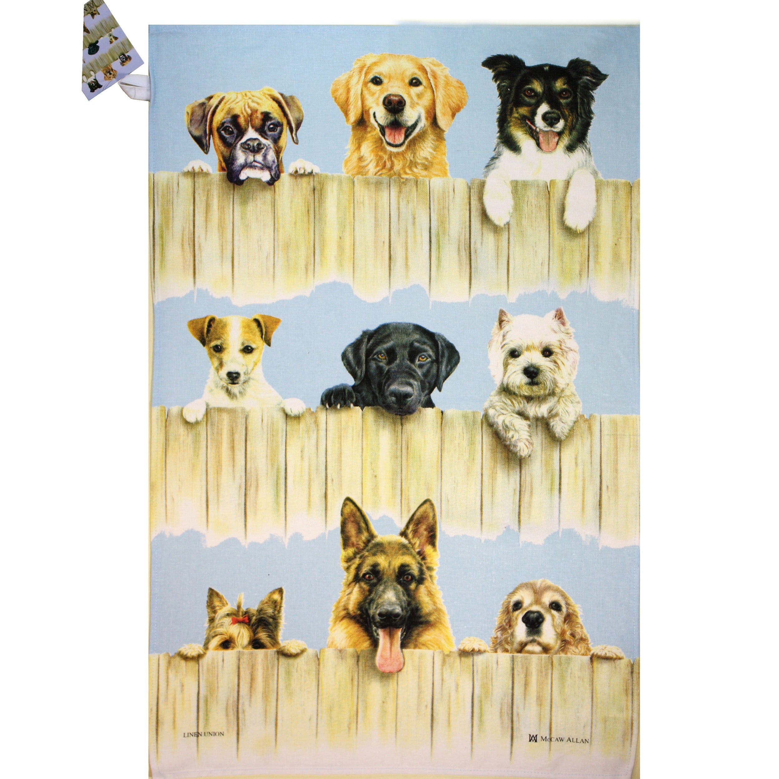 サミュエルラモント ティータオル タペストリー 布 ふきん Dogs 犬 かわいい
