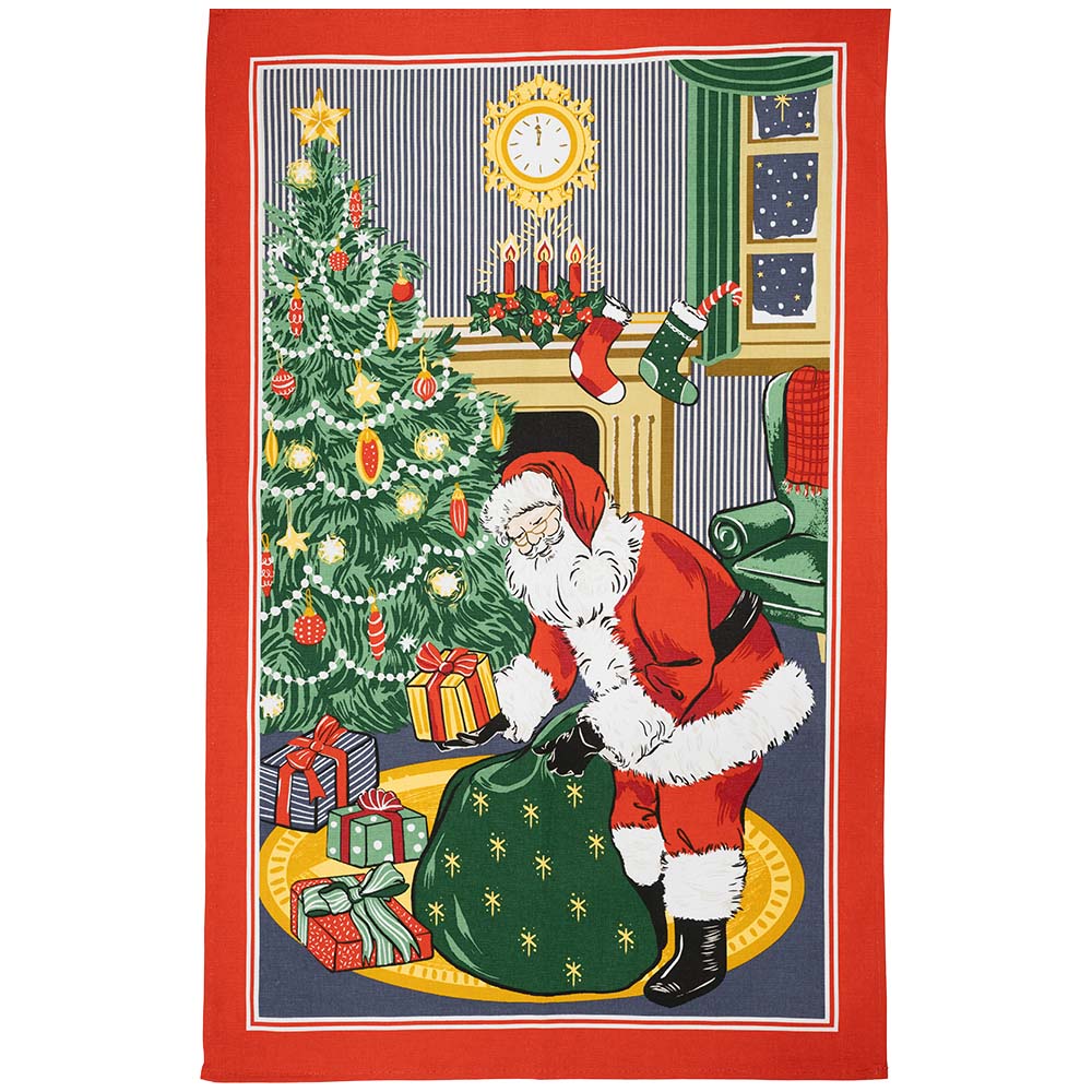 クリスマス アルスターウィーバーズ サンタクロース ふきん ランチョンマット タペストリー