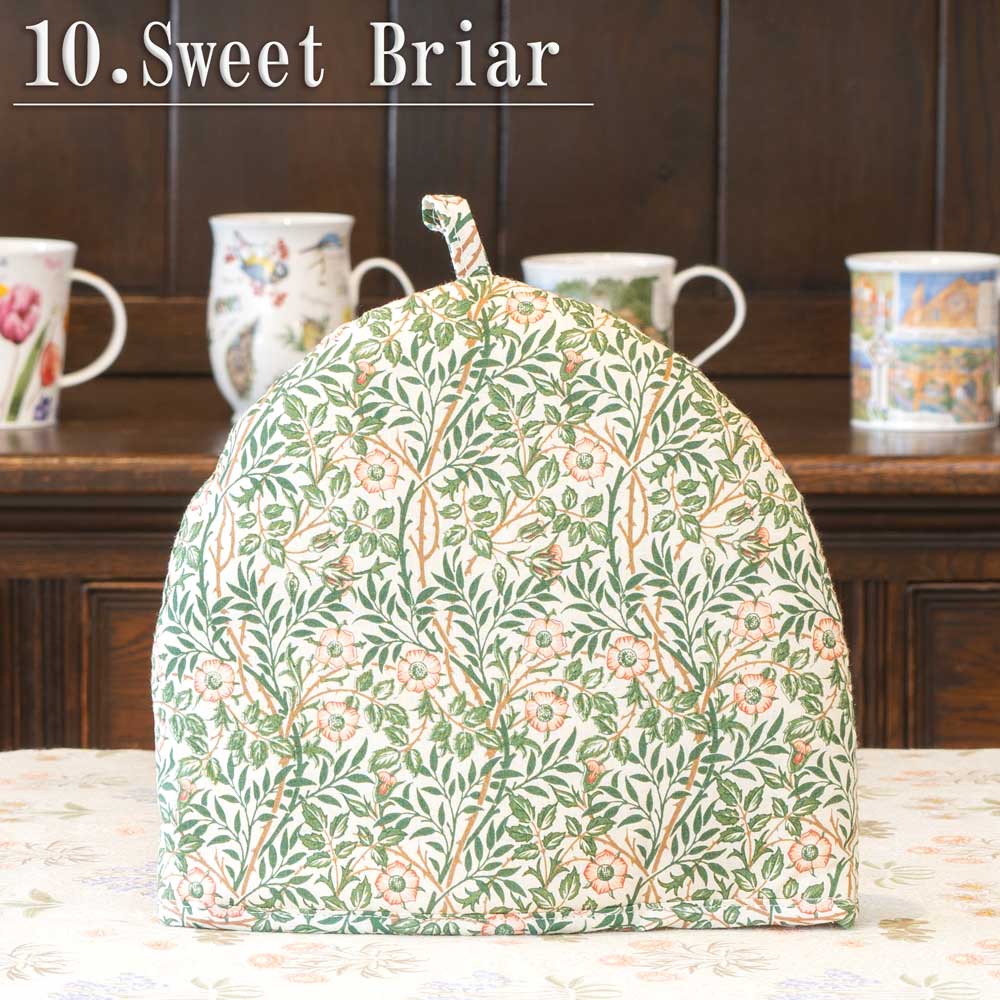 ウィリアム・モリス Mini Tea Cozy Sweet Briar(スイートブライア 野ばら)、ティーポットカバー、保温カバー、品番LBMTCDW202、画像1