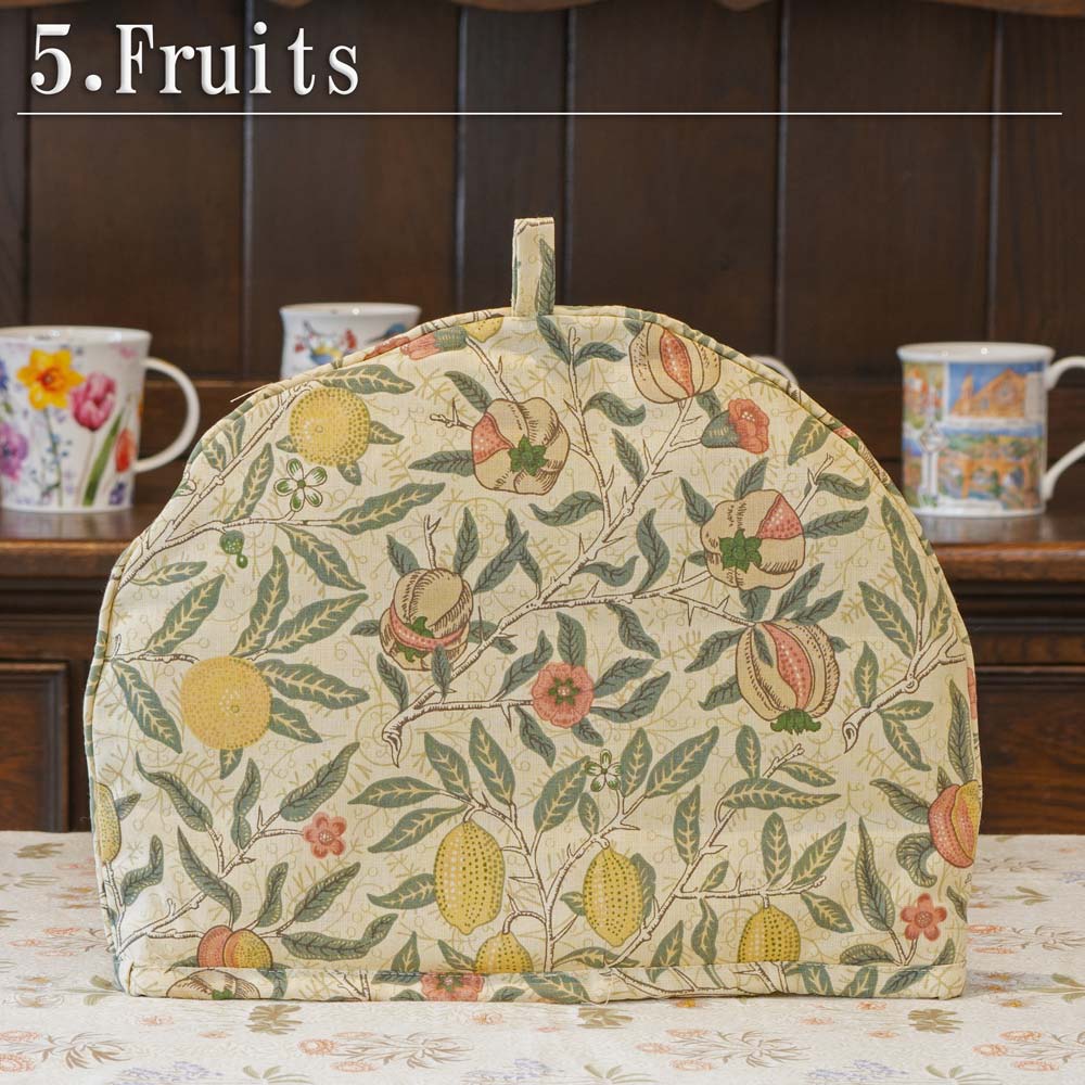 ウィリアム・モリス Sanderson Tea Cozy Fruits(フルーツ 果実)、ティーポットカバー、保温カバー、品番LCTCSN90、画像1