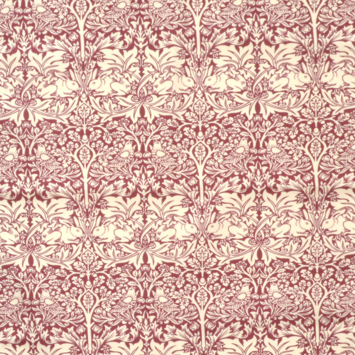 ウィリアム・モリス ティータオル Brother Rabbit Red(ブラザーラビット うさぎ レッド)、英国デザイン、品番LBTT16、画像4