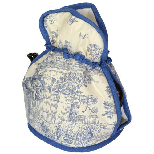 トワルドジュイ オープントップ ティーコジー オープントップティーコジー Blue Toile ブルートワル  LCTCTJ57 保温カバー