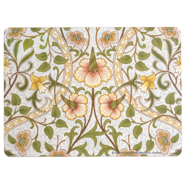 ウィリアムモリス★テーブルマット★4枚セット テーブルクロス 120×145cm 撥水 いちご泥棒 ウィリアムモリス 北欧