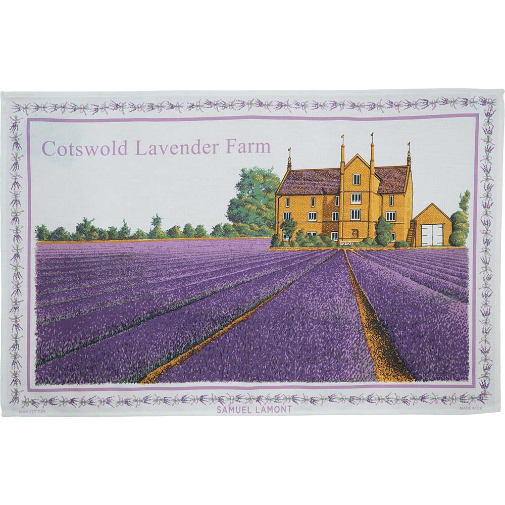 サミュエルラモント ティータオル Cotswold Lavender Farm