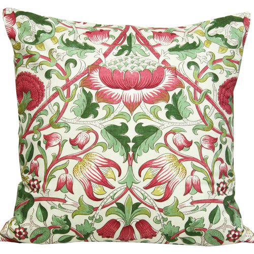 ウィリアム・モリス William Morris コットン クッションカバー Lodden（ロデン） 45×45cm、英国雑貨、インテリア、品番LCCC89、画像1
