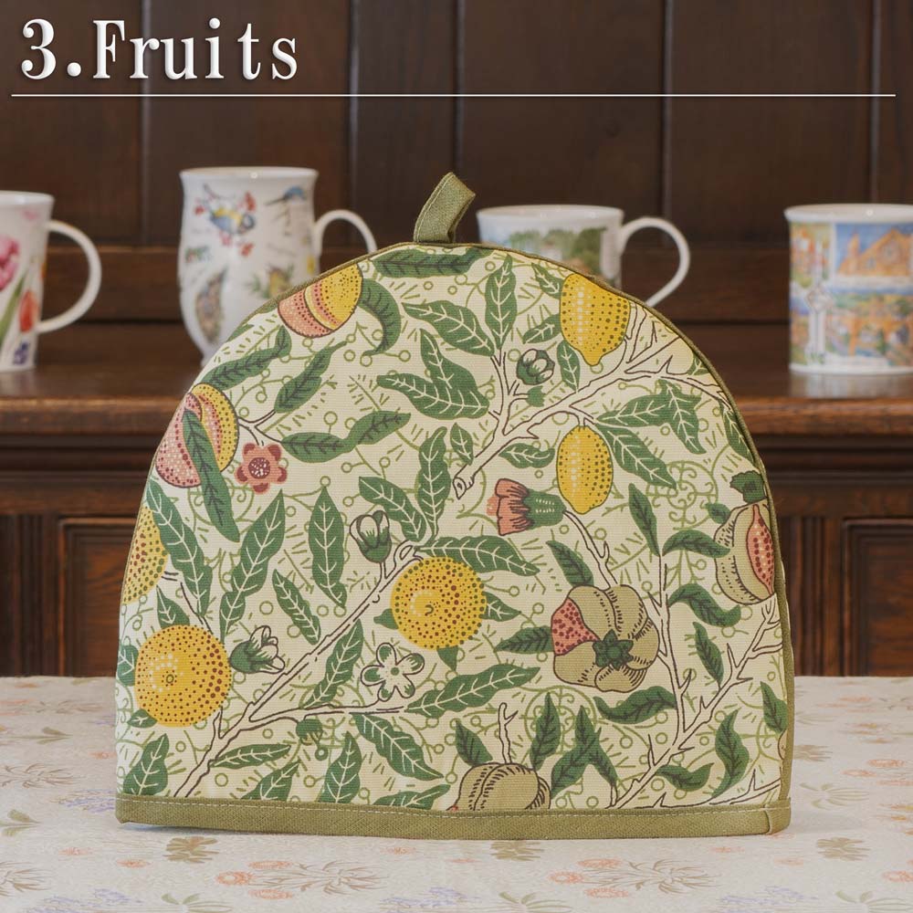 ウィリアム・モリス Gallery Mini Tea Cozy Fruits（フルーツ 果実）、ティーポットカバー、保温カバー、品番LCMTCGY30、画像1